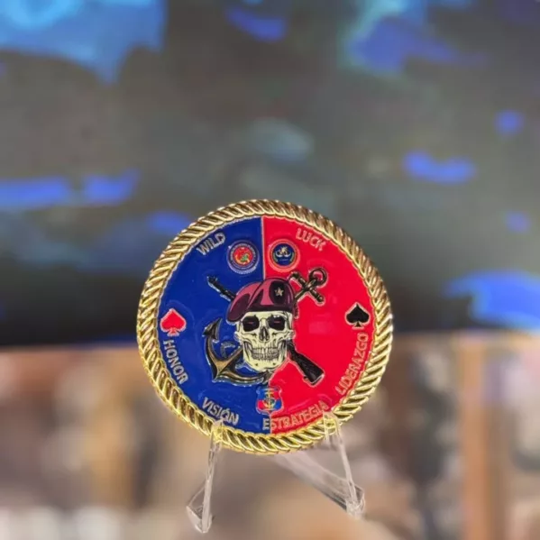 Moneda de desafío: Reinaldo Mojica Rodríguez (Infantería Marina de Colombia).